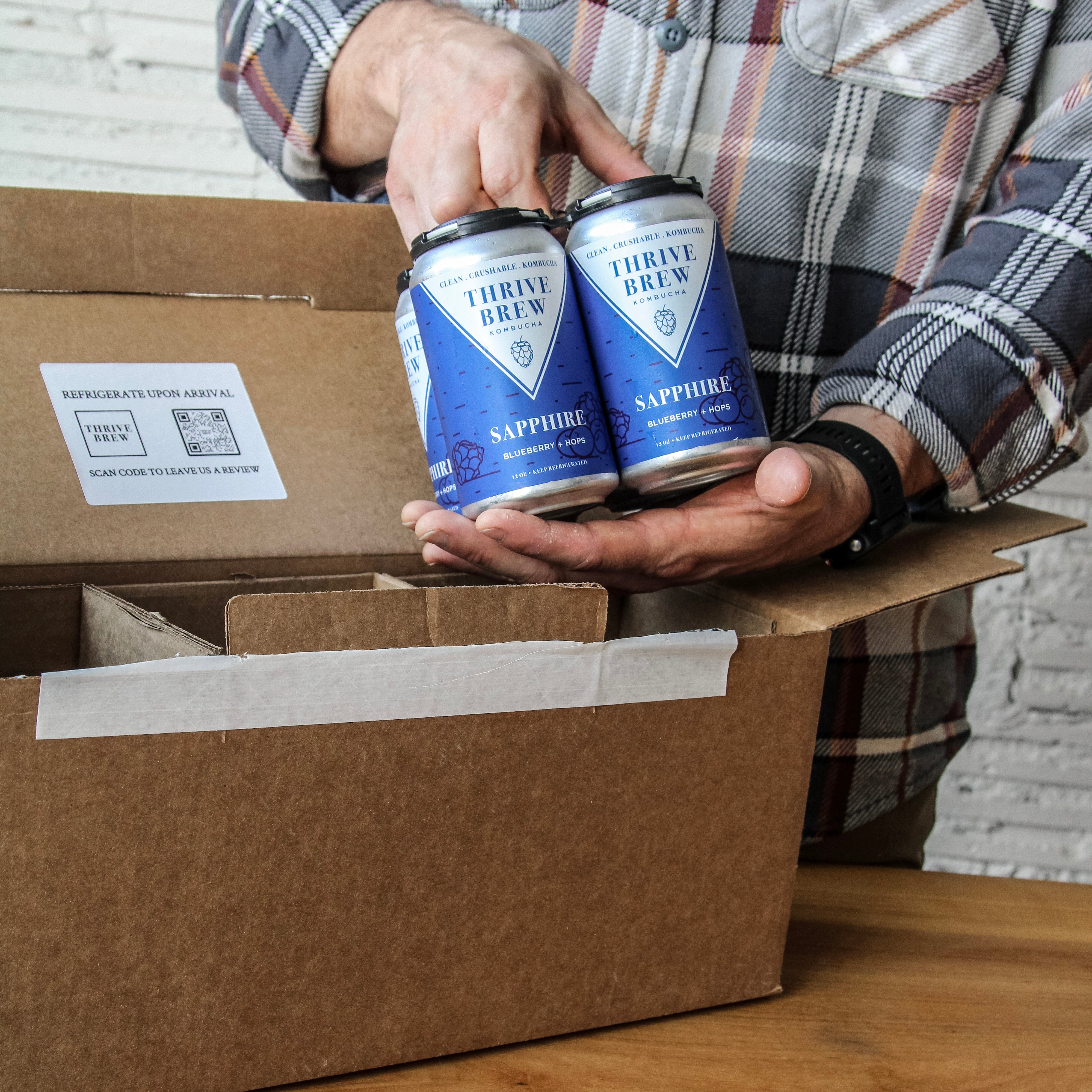 SAPPHIRE KOMBUCHA – Thrive Brew Kombucha Co.